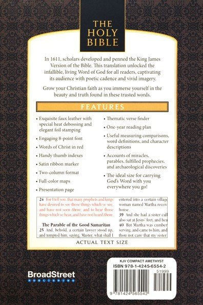 KJV Holy Bible Compact edition, Imitation Leather