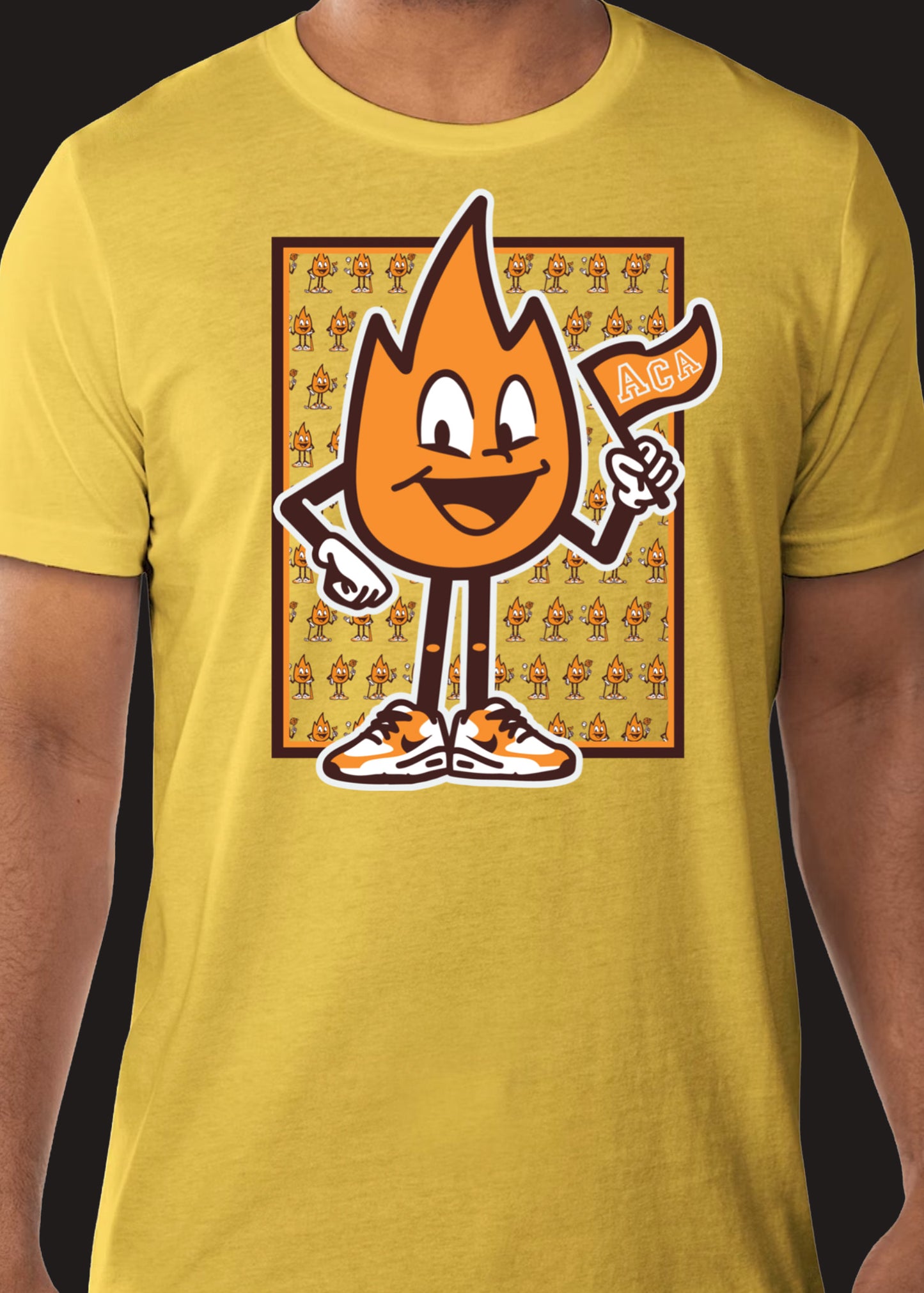 ACA Yellow Flamoji Short Sleeve T-Shirt