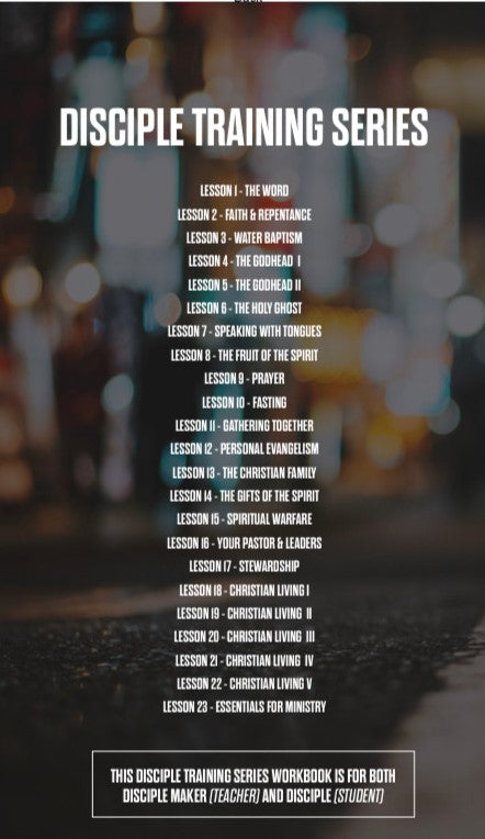 Disciple Training Series Book