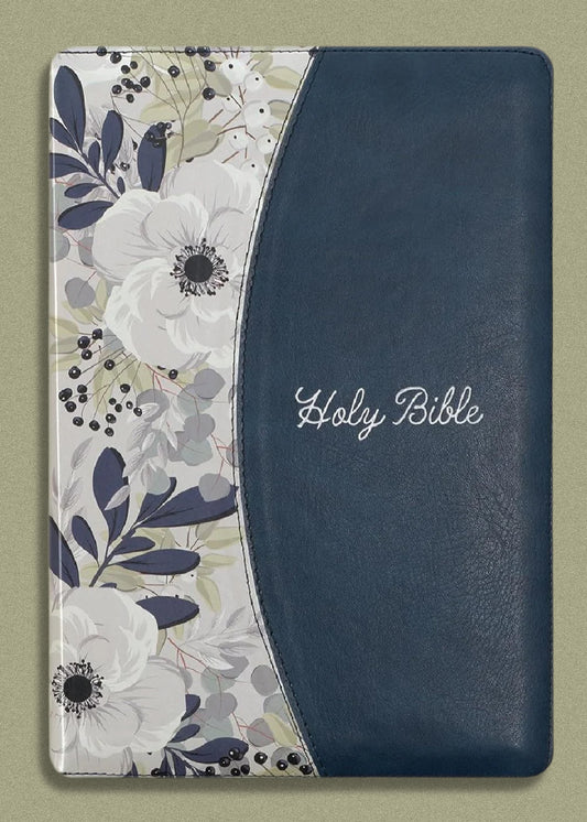 The Holy Bible Large Thin Line Print W/ Zipper