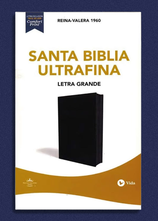 Santa Biblia Ultrafina Letra Grande W/Zipper