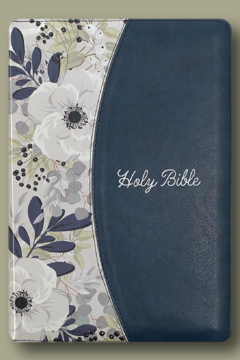 The Holy Bible Large Thin Line Print W/ Zipper