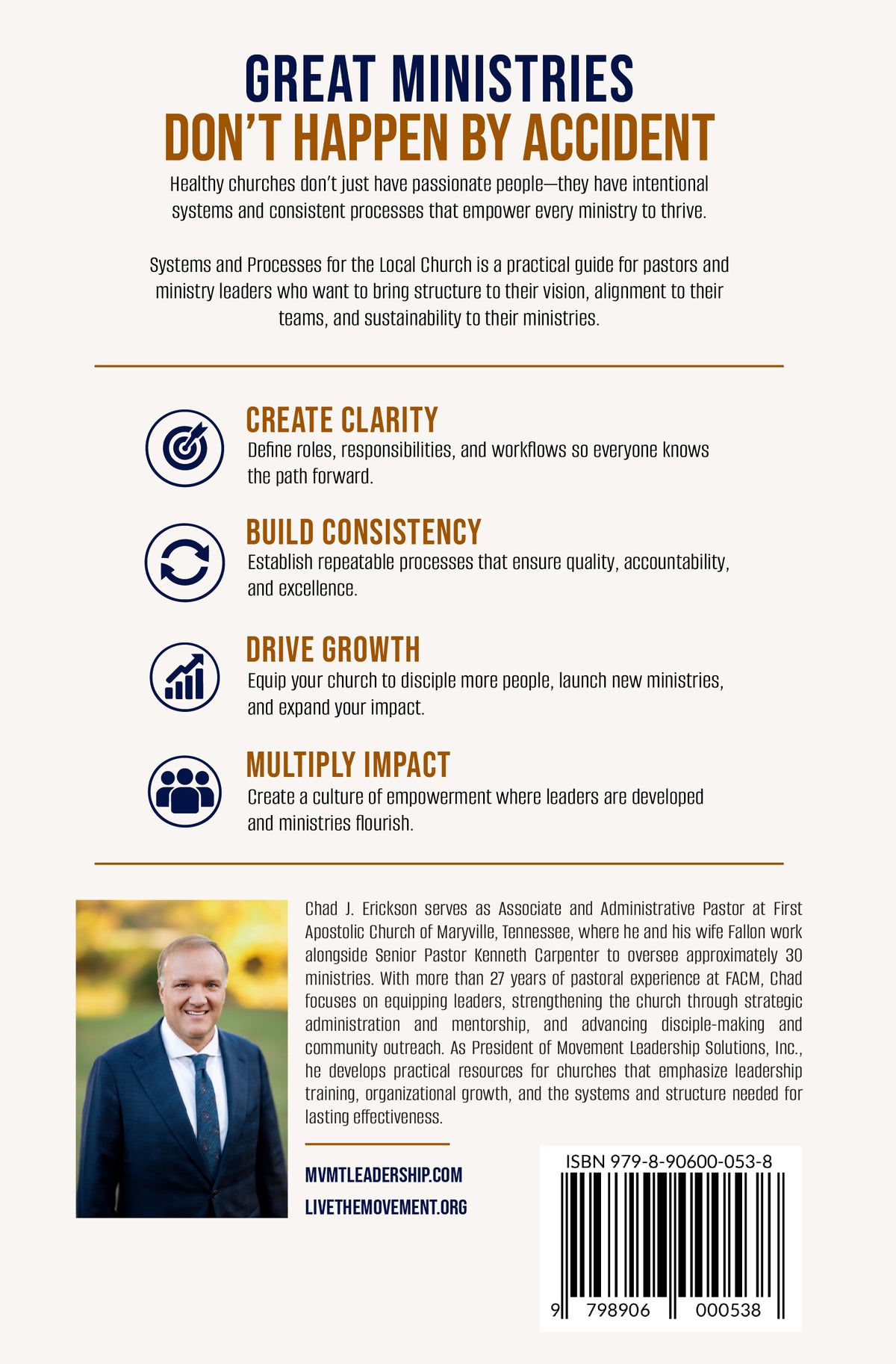 Systems and Processes for the Local Church by Chad Erickson